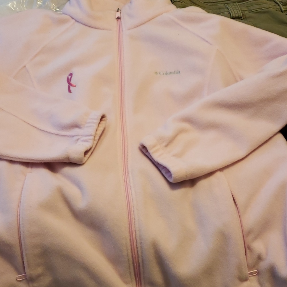 Womens Columbia breast cancer awareness jacket